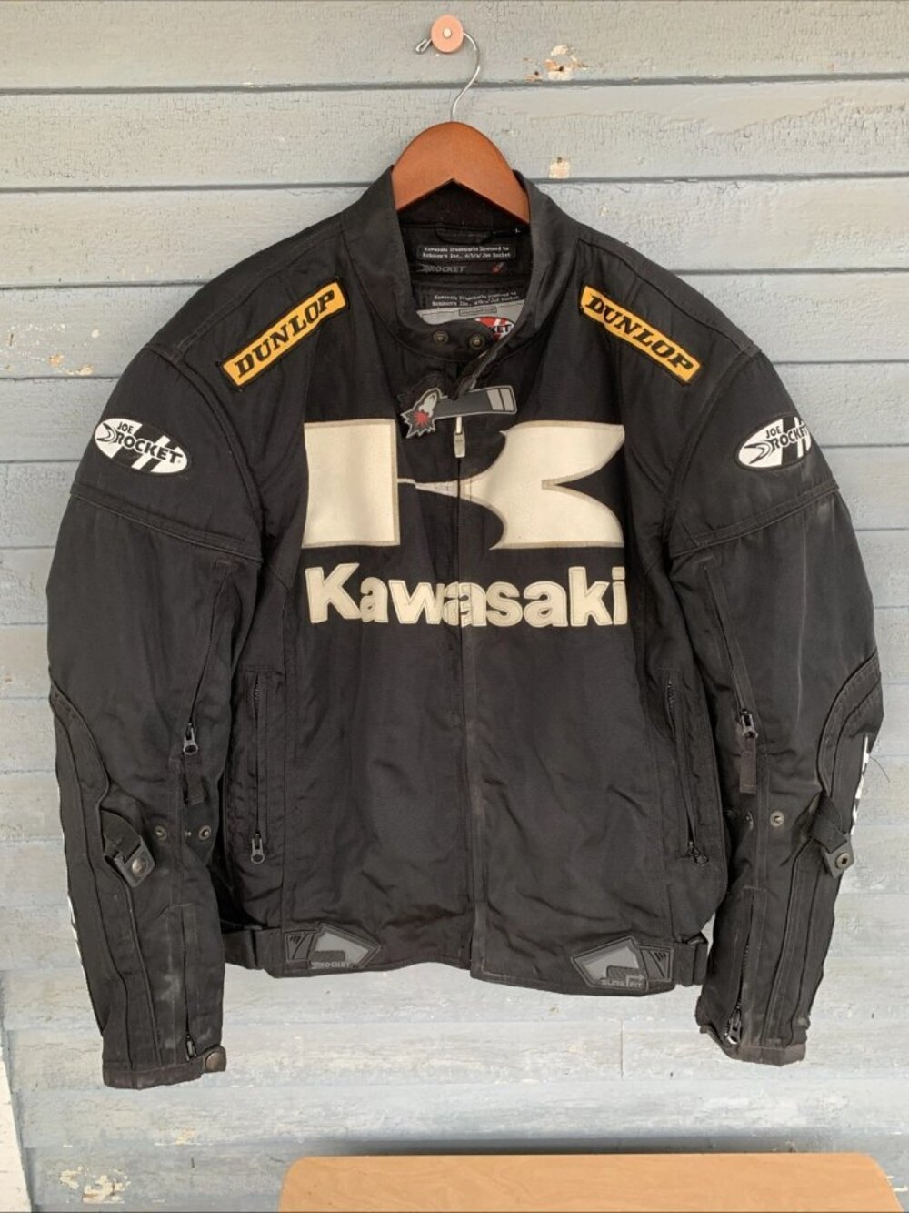VINTAGE Joe Rocket Kawasaki Motorcycle Jacket Size L